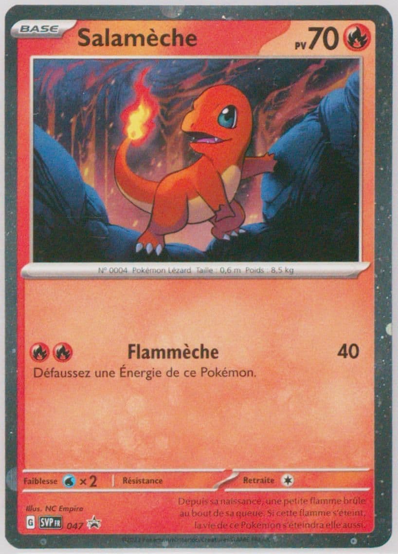 Charmander 151 Poster Collection (047) 2023 Pokemon French Svp FR-SV Black Star Promo