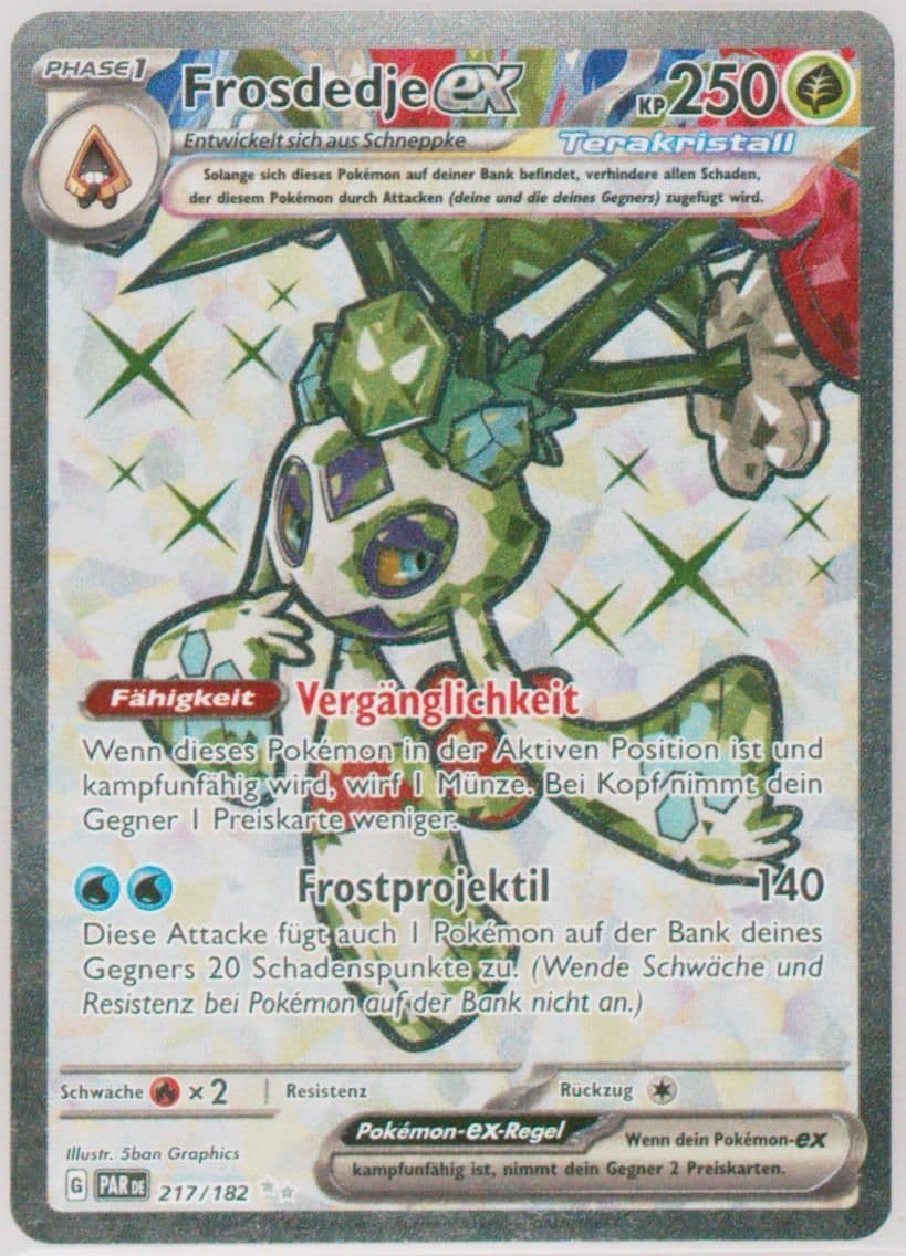 Froslass EX Ultra Rare (217) 2023 Pokemon German Par de-Paradox Rift