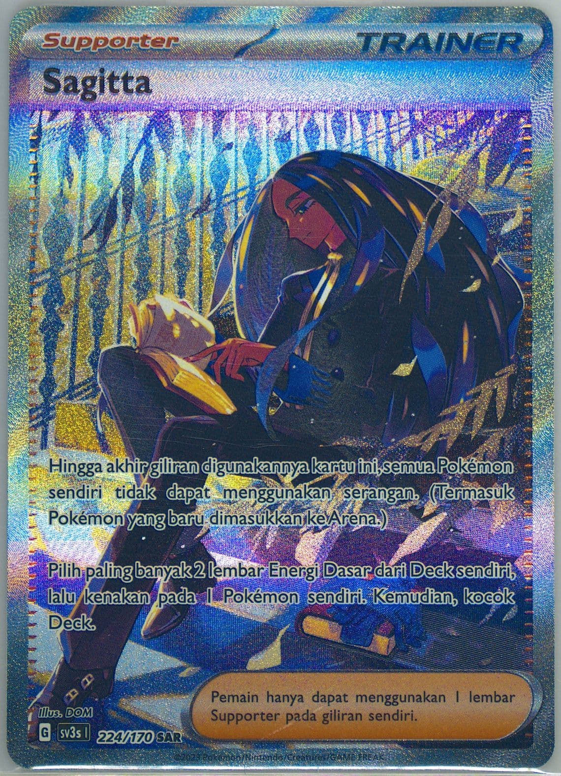Geeta Special Art Rare (224) 2023 Pokemon Indonesian Sv3s I-Black Shine