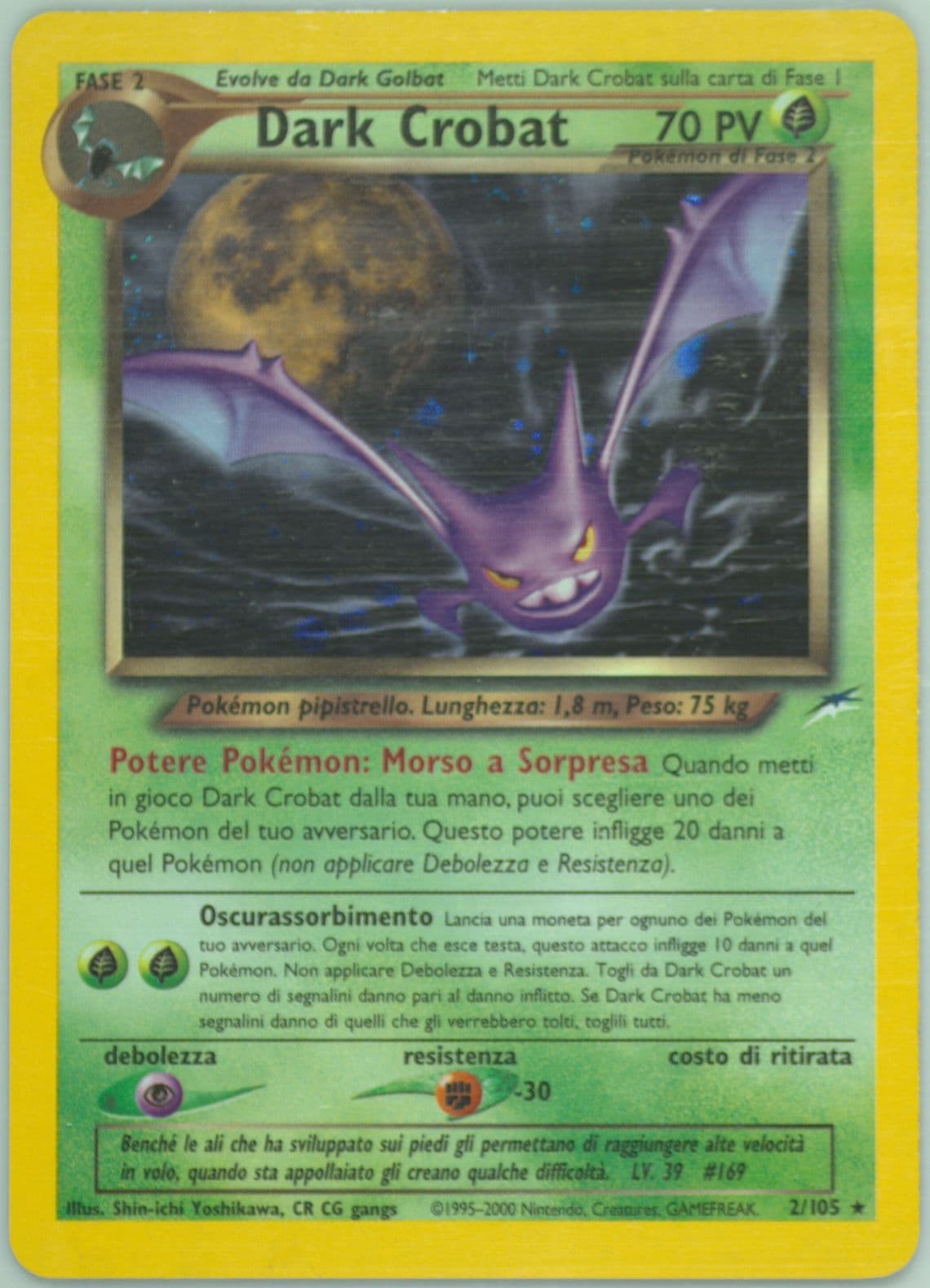 Dark Crobat-Holo Italian (2) 2002 Pokemon Neo Destiny