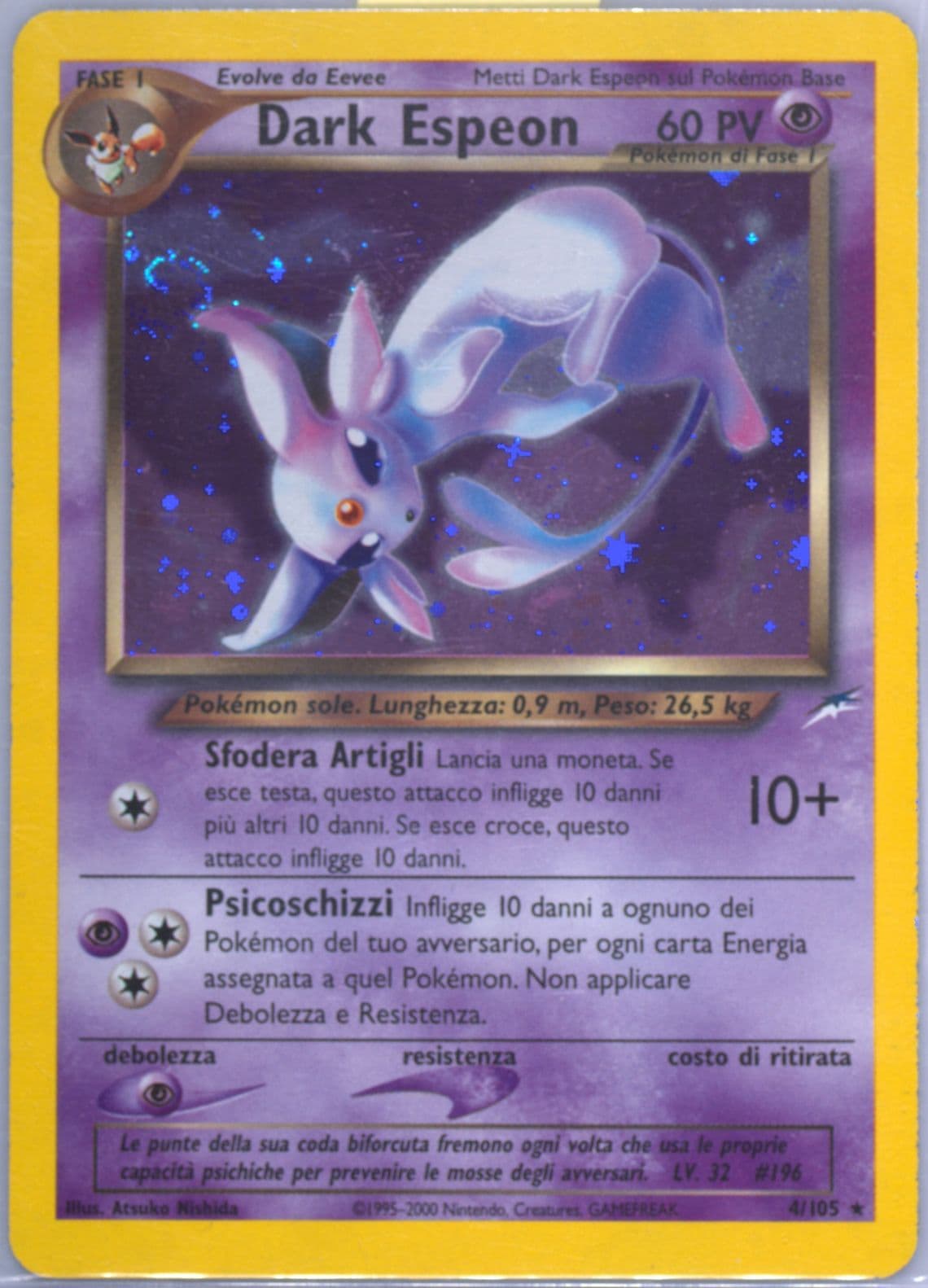 Dark Espeon-Holo Italian (4) 2002 Pokemon Neo Destiny