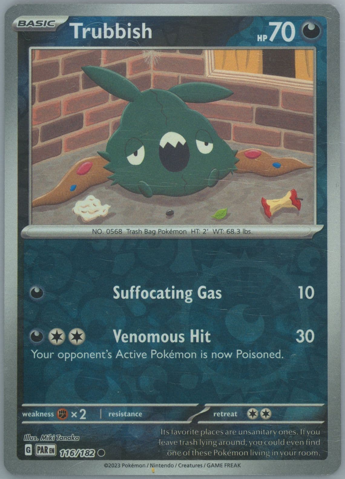 Trubbish Reverse Holo (116) 2023 Pokemon Par EN-Paradox Rift