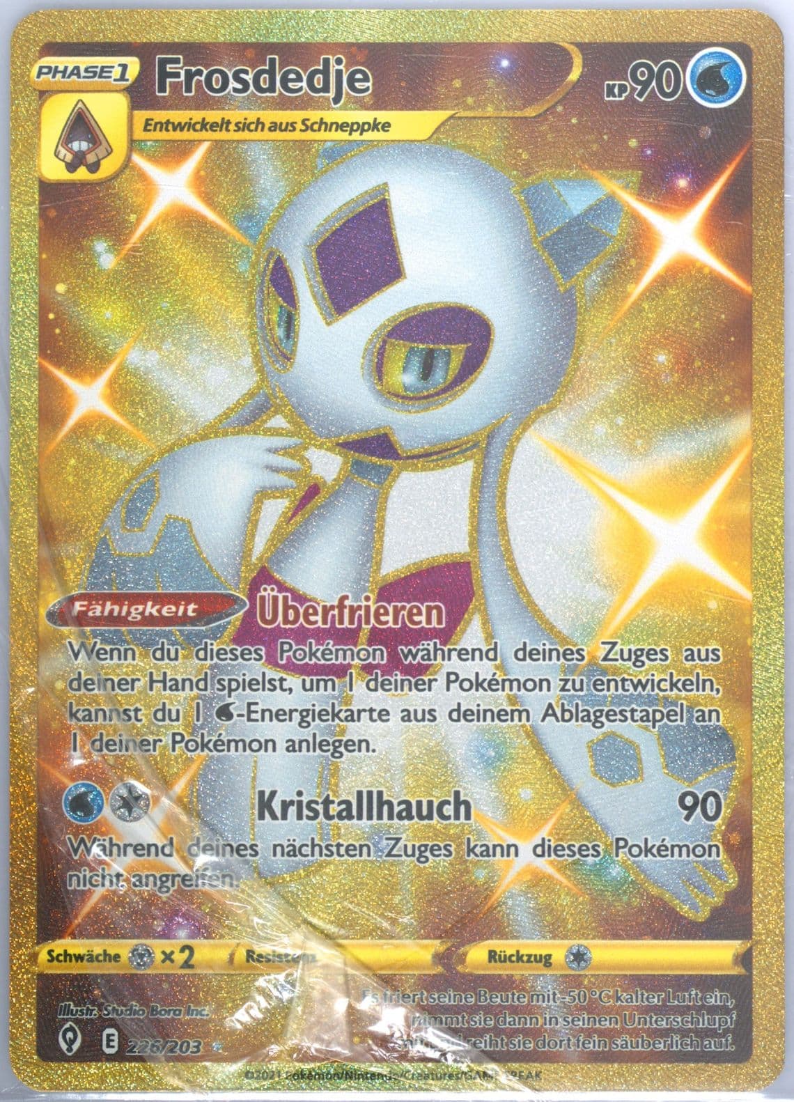 Full Art/Frosdedje German-Secret (226) 2021 Pokemon Sword & Shield Evolving Skies