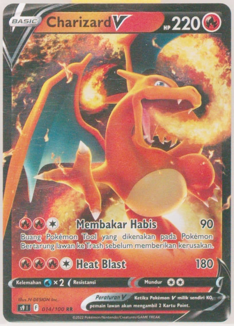 Charizard V (014) 2022 Pokemon Indonesian Sword & Shield Star Birth
