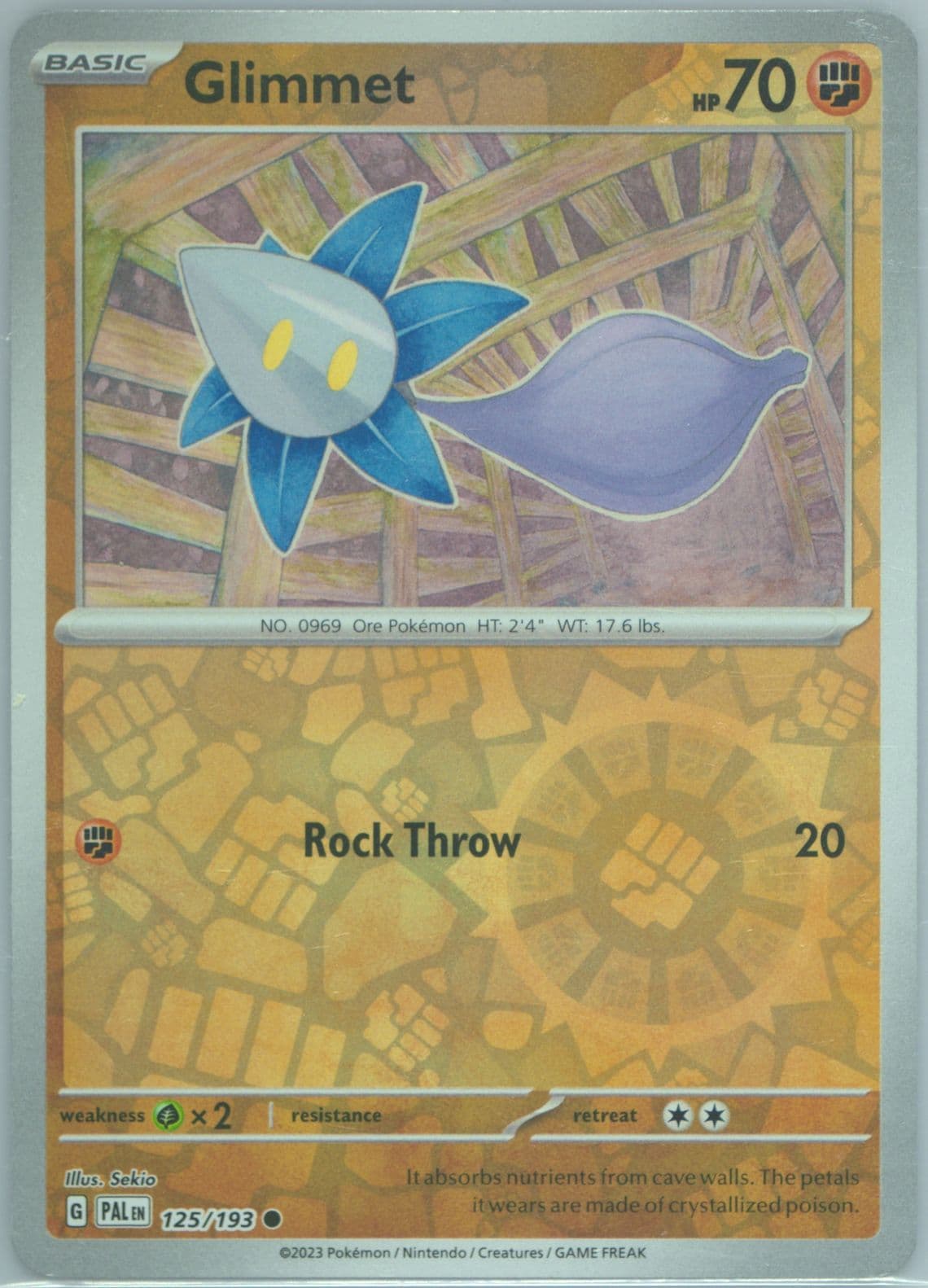 Glimmet Reverse Holo (125) 2023 Pokemon Pal EN-Paldea Evolved