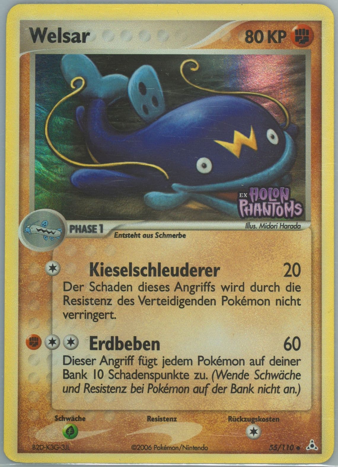 Welsar-Reverse Foil German (55) 2006 Pokemon EX Holon Phantoms