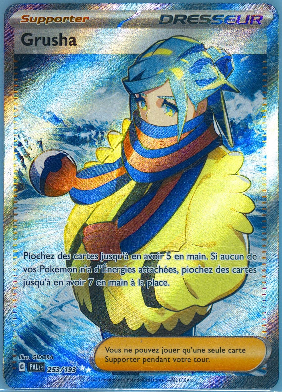 Grusha Ultra Rare (253) 2023 Pokemon French Pal FR-Paldea Evolved