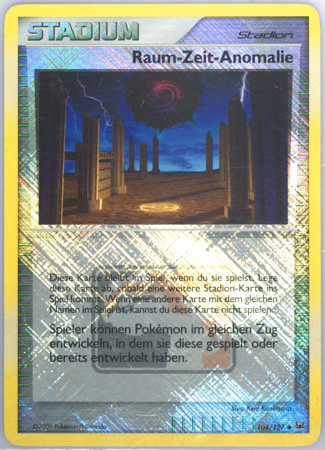 Raum-Zeit-Anomalie-Holo Crosshatch-2011 Pokemon League-German (104) 2009 Pokemon Platinum