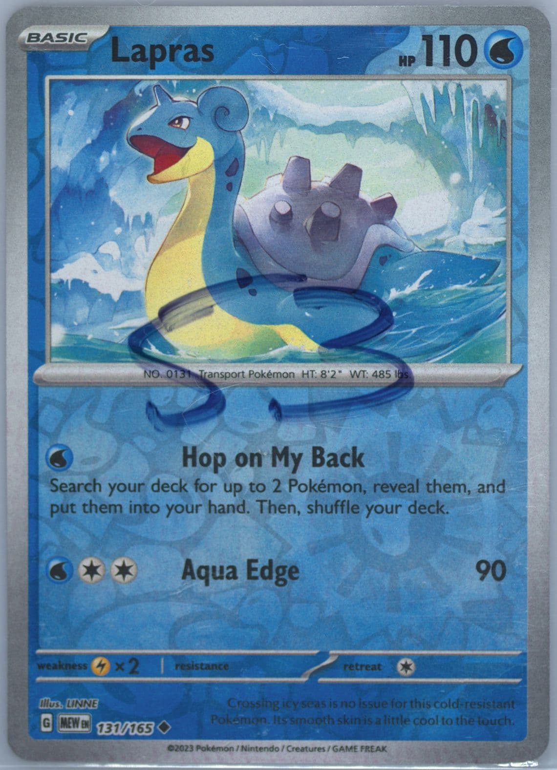 Lapras Reverse Holo (131) 2023 Pokemon Mew EN-151