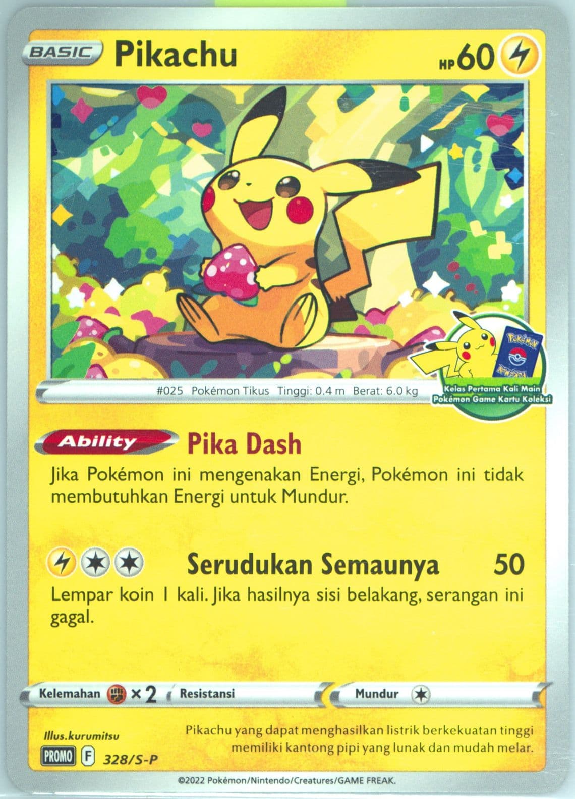 Pikachu Beginner's Classroom (328) 2022 Pokemon Indonesian S Promo