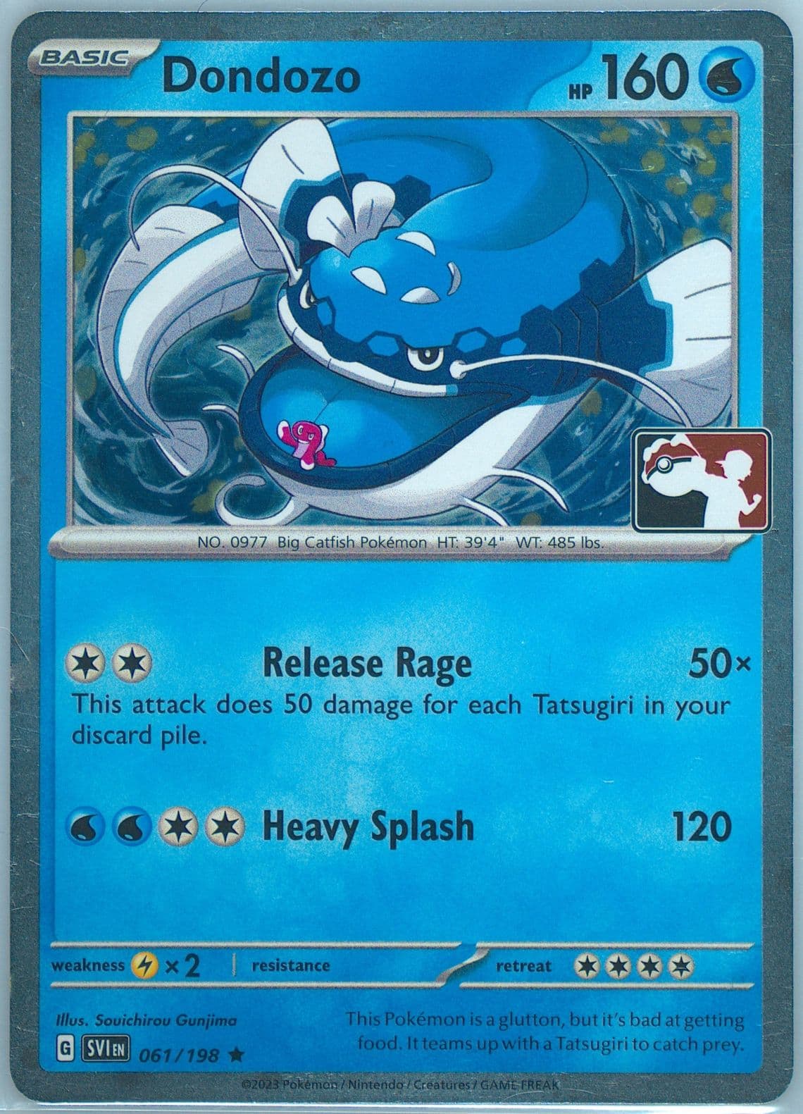 Dondozo Holo (061) 2023 Pokemon Play! Pokemon Prize Pack: Series 3