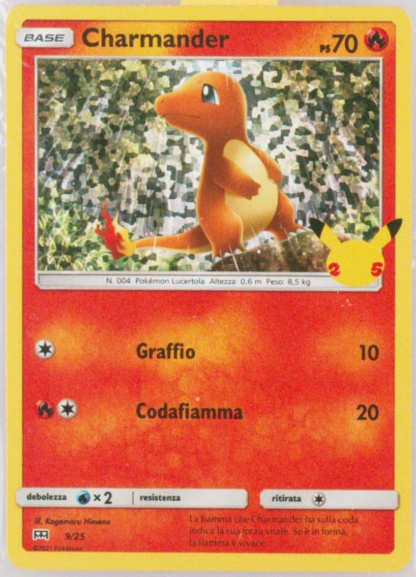 Charmander-Holo Italian (9) 2021 Pokemon Mcdonald's Collection