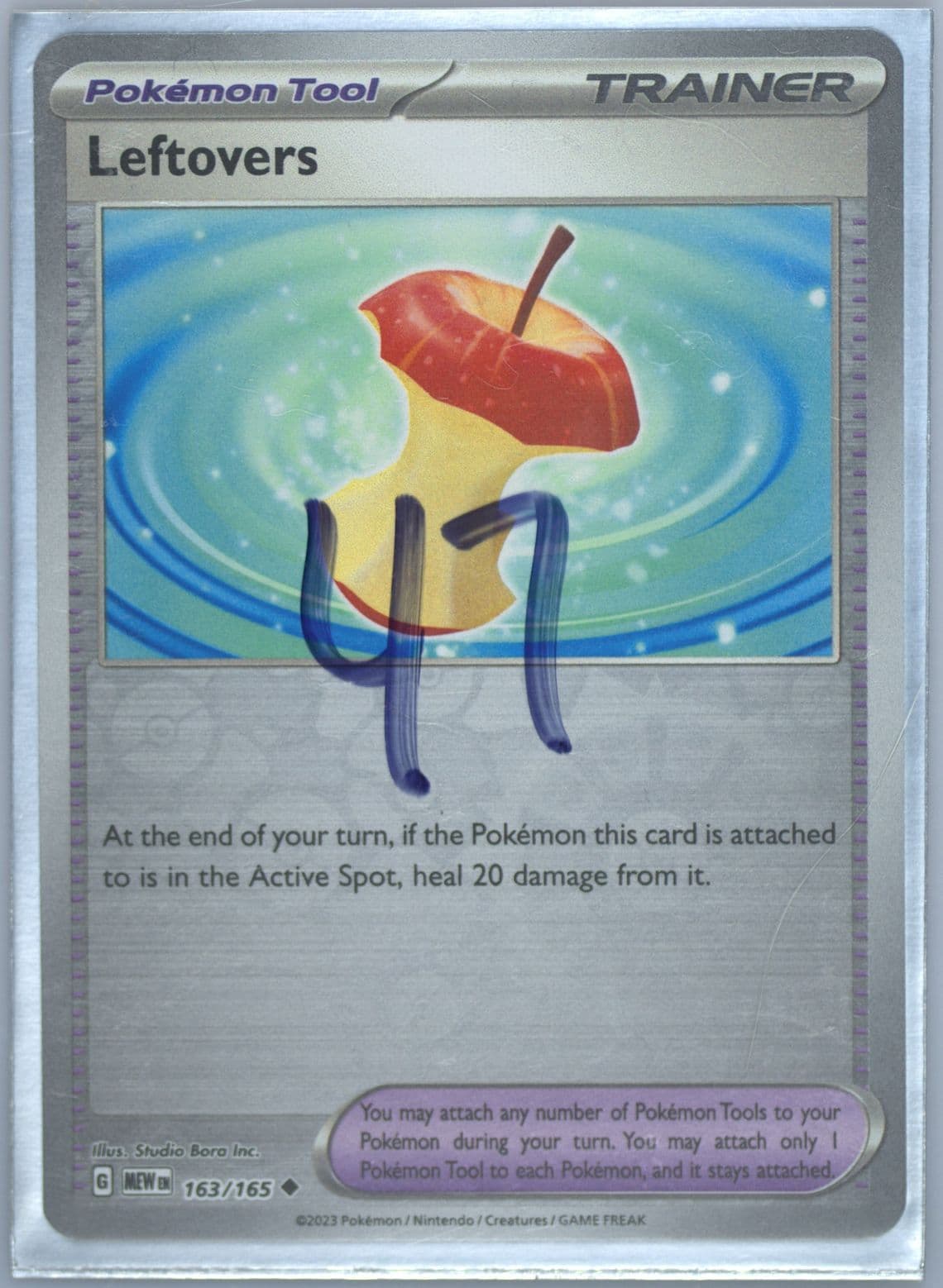 Leftovers Reverse Holo (163) 2023 Pokemon Mew EN-151