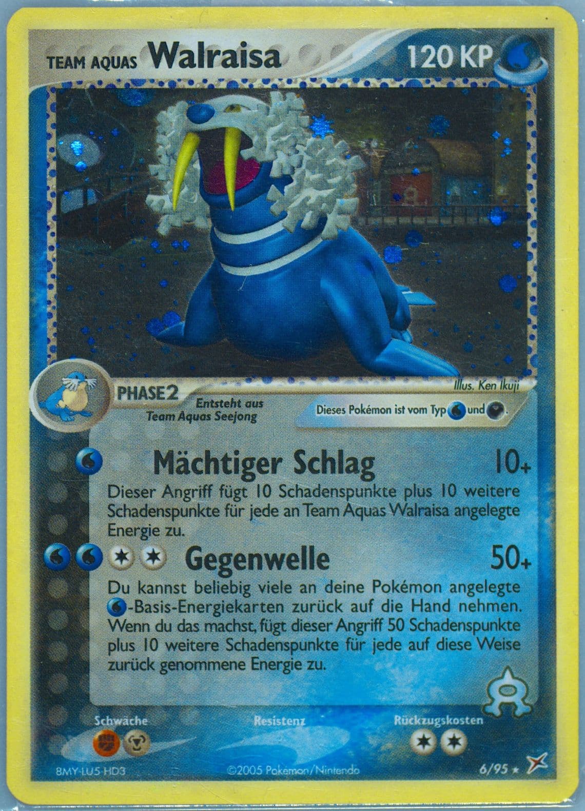 Team Aquas Walraisa-Holo (6) 2005 Pokemon German EX Team Magma VS Team Aqua