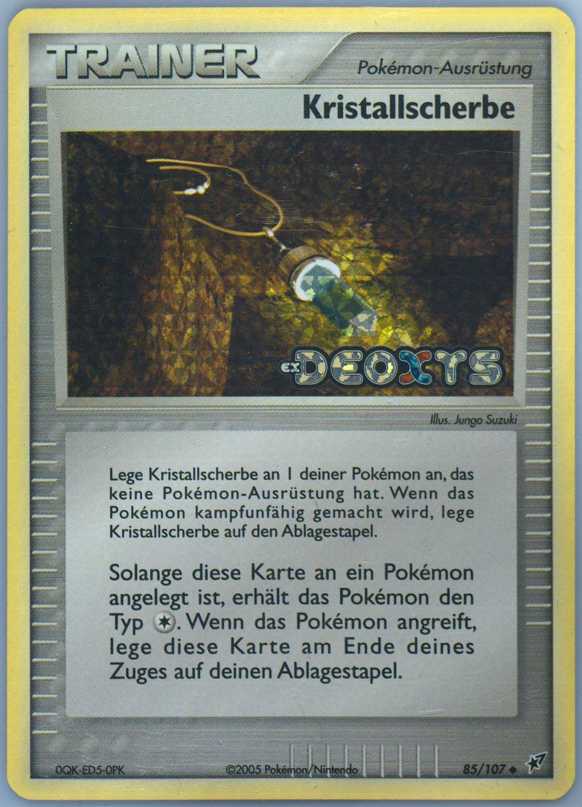 Kristallscherbe-Reverse Foil German (85) 2005 Pokemon EX Deoxys