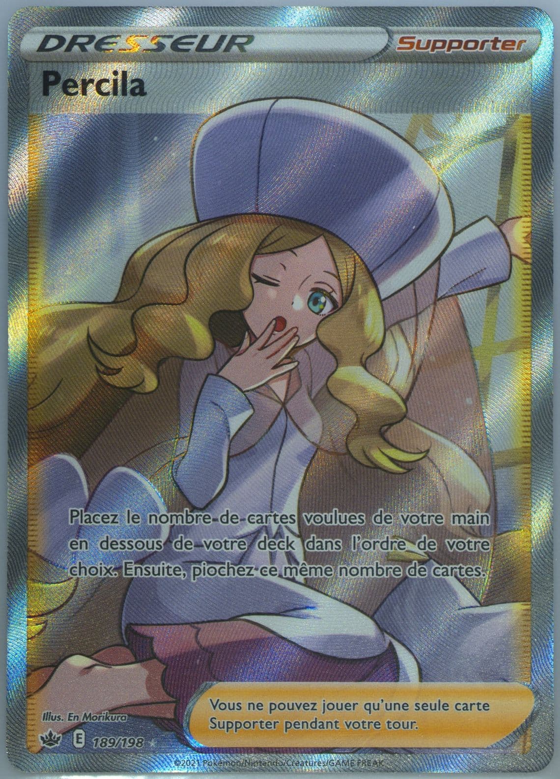 Full Art/Percila French (189) 2021 Pokemon Sword & Shield Chilling Reign