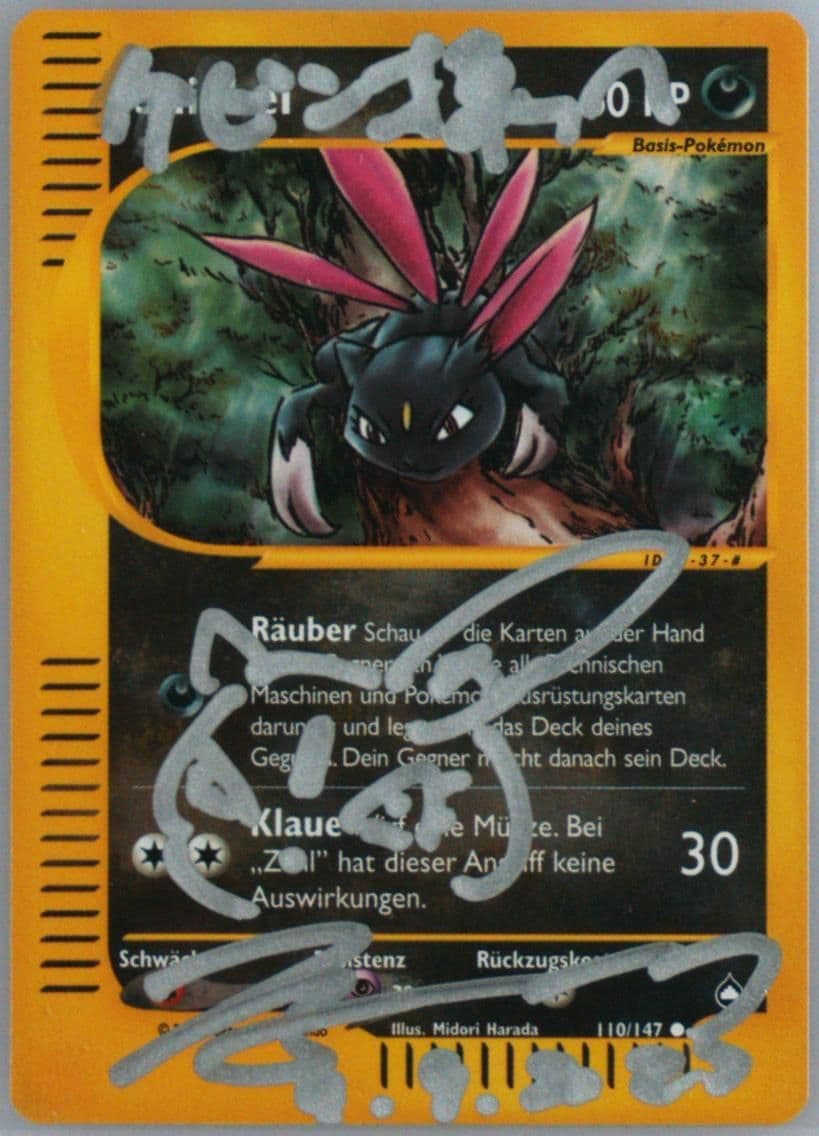 Sniebel-Reverse Foil German (110) 2003 Pokemon Aquapolis