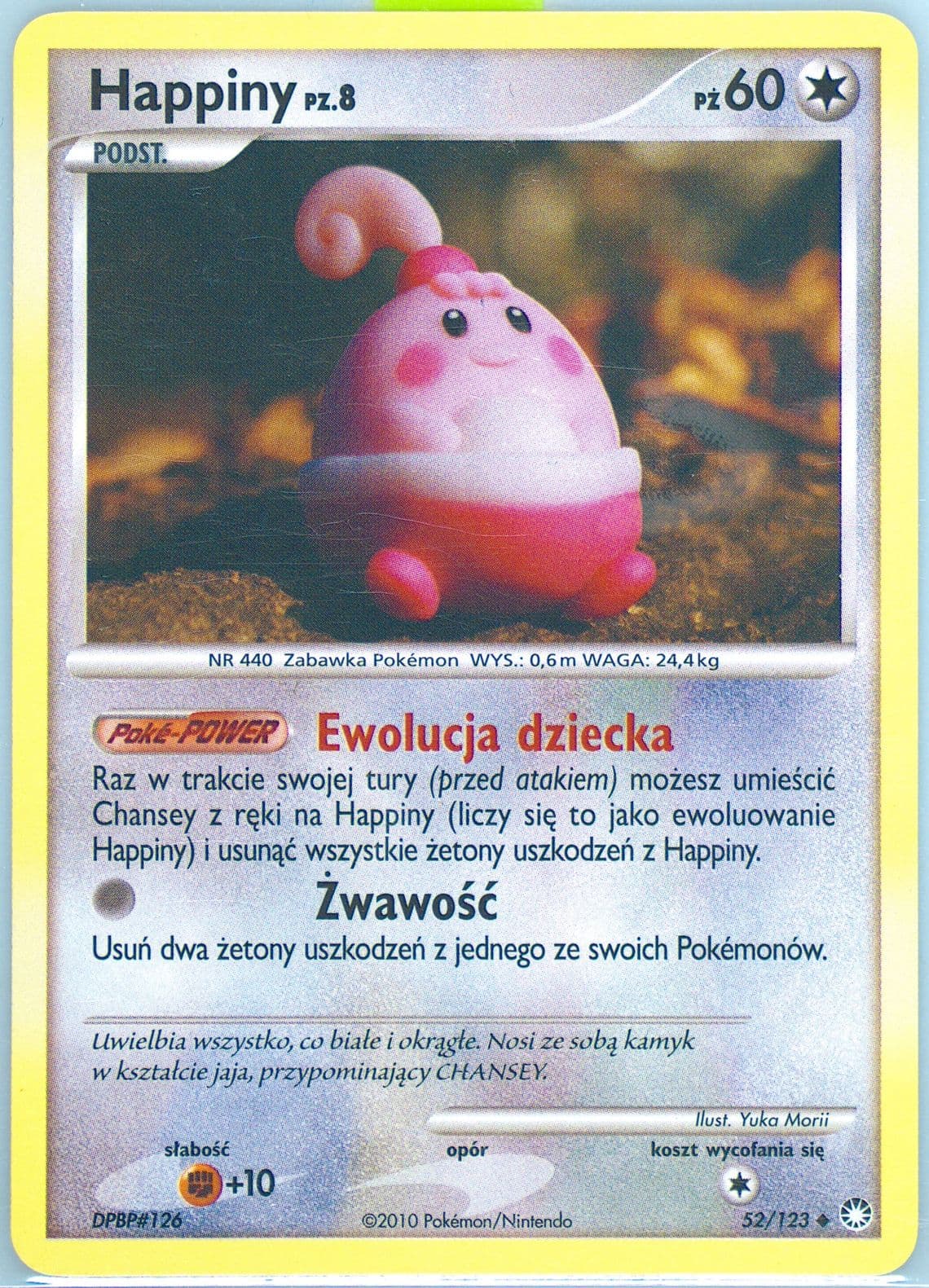 Happiny (52) 2012 Pokemon Polish Diamond & Pearl Mysterious Treasures