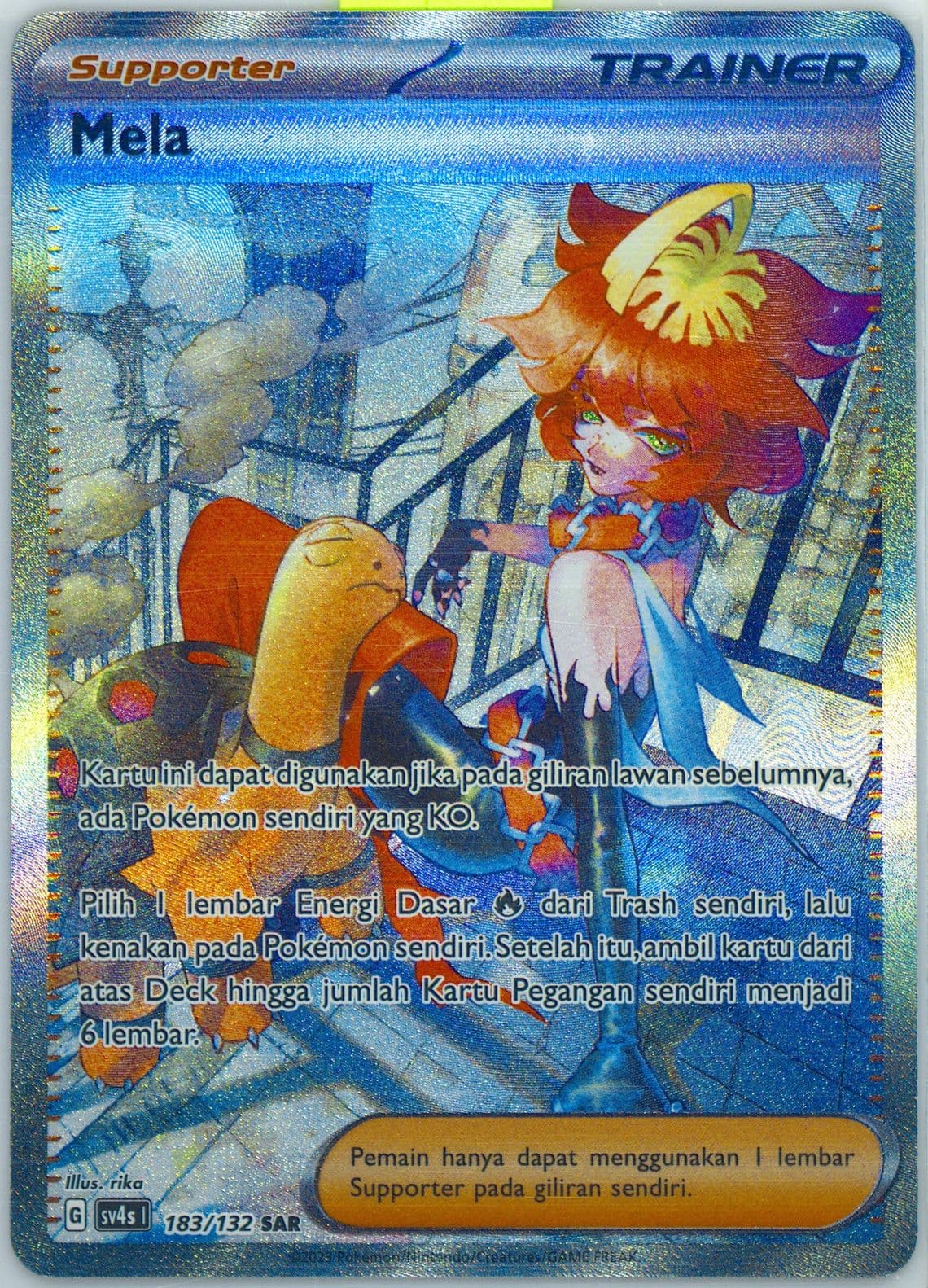 Mela Special Art Rare (183) 2023 Pokemon Indonesian Sv4s I-Pokemon Paradox Encounters