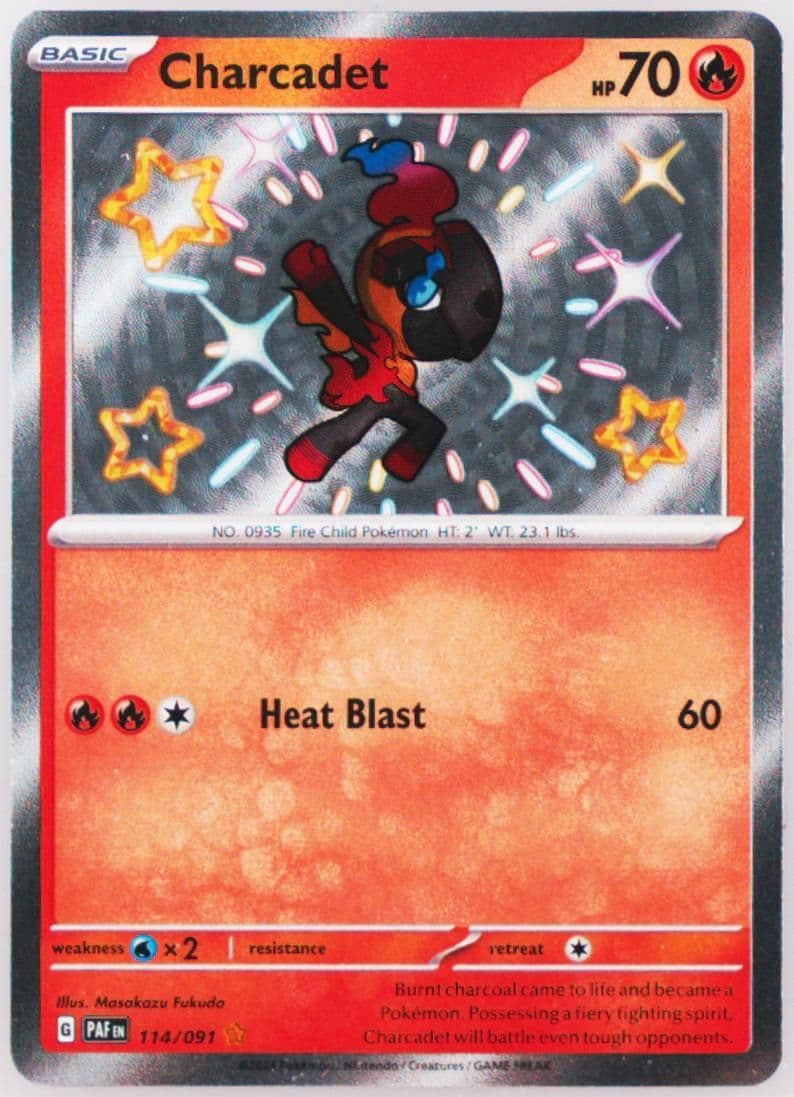 Charcadet Shiny Rare (114) 2024 Pokemon Paf EN-Paldean Fates