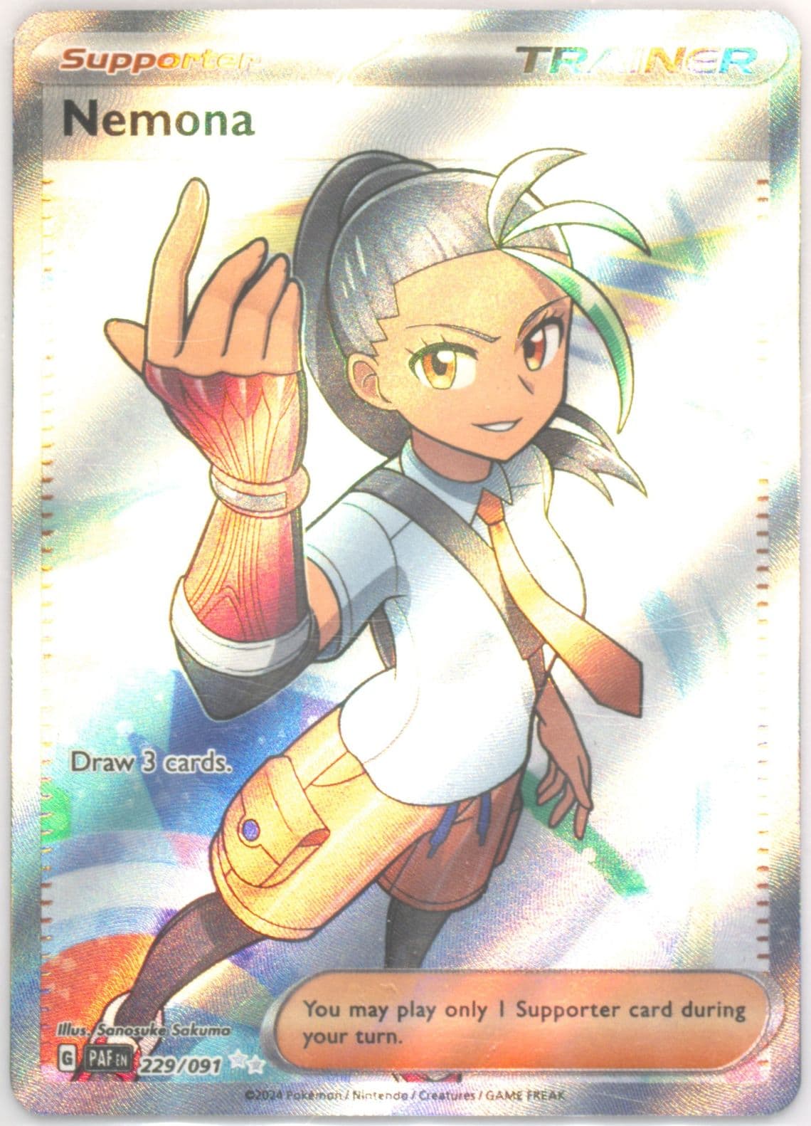 Nemona Ultra Rare (229) 2024 Pokemon Paf EN-Paldean Fates