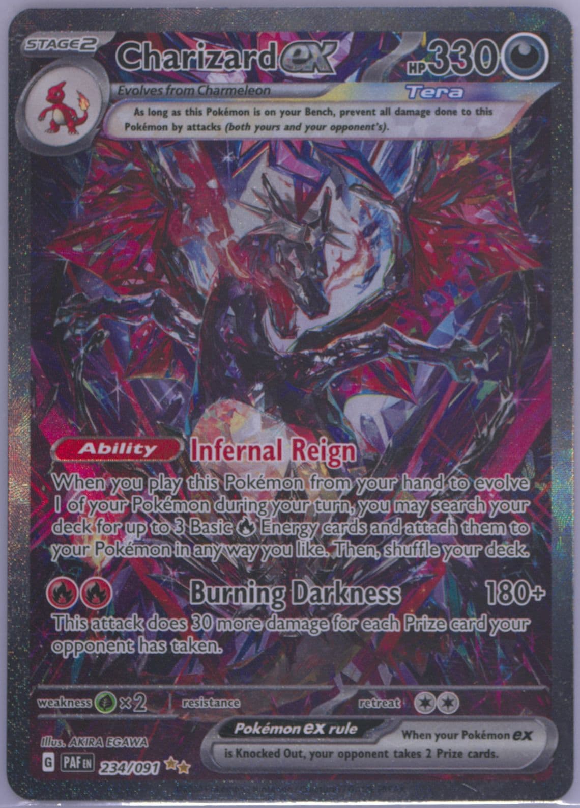Charizard EX Special Illustration Rare (234) 2024 Pokemon Paf EN-Paldean Fates
