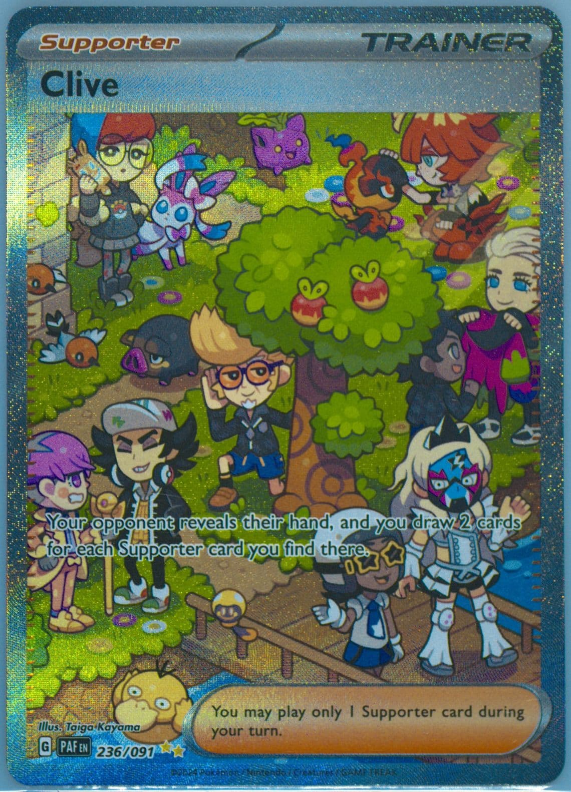Clive Special Illustration Rare (236) 2024 Pokemon Paf EN-Paldean Fates