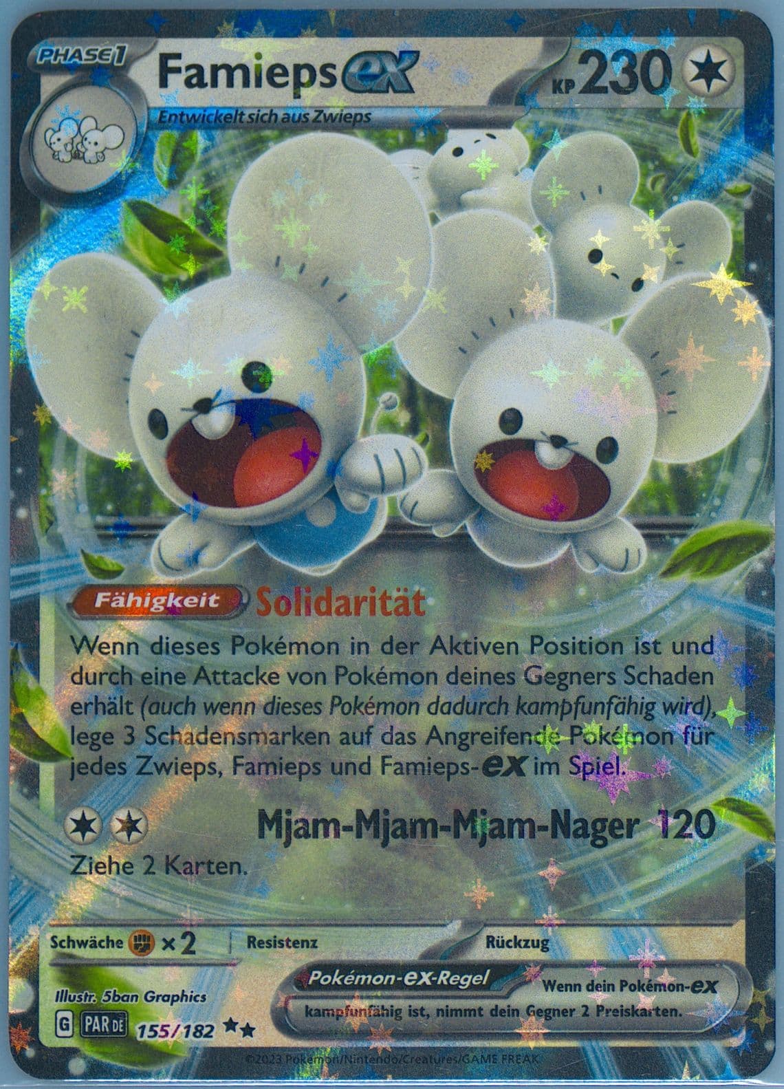Maushold EX (155) 2023 Pokemon German Par de-Paradox Rift