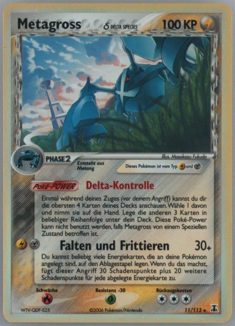 Metagross-Holo German (11) 2005 Pokemon EX Delta Species