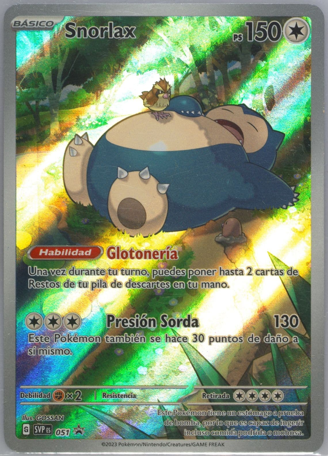 Snorlax 151 Elite Trainer Box (051) 2023 Pokemon Spanish Svp ES-SV Black Star Promo