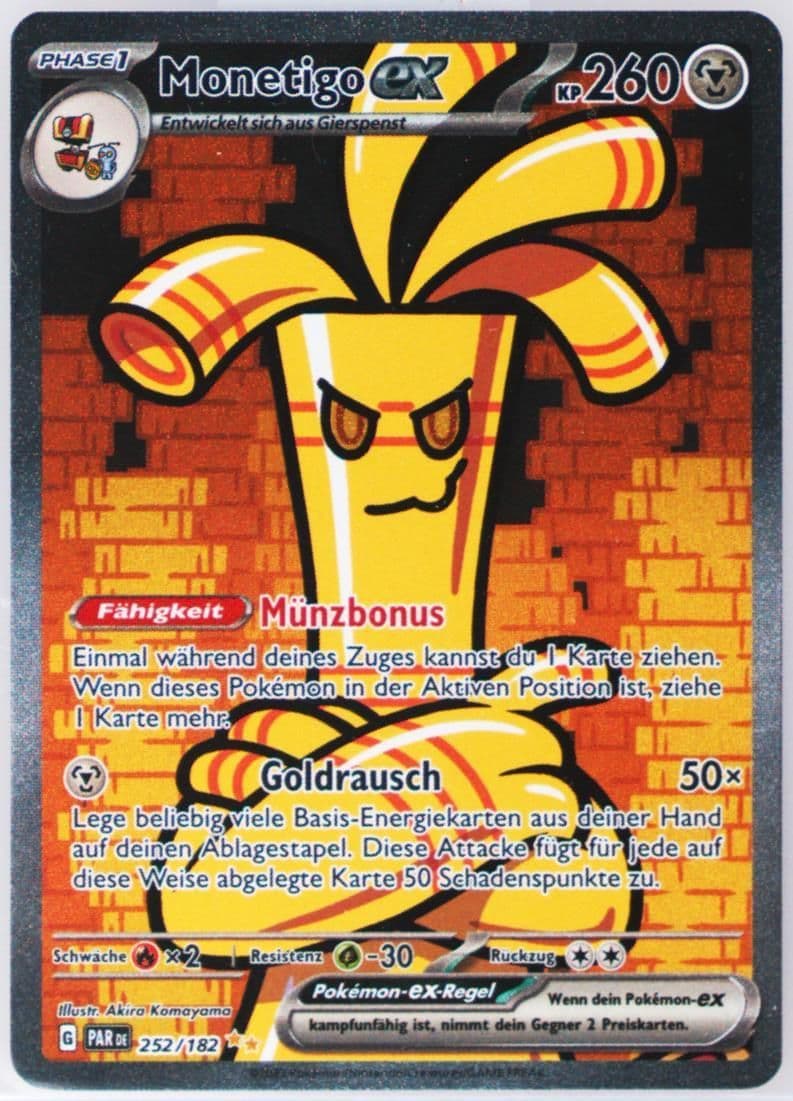 Gholdengo EX Special Illustration Rare (252) 2023 Pokemon German Par de-Paradox Rift