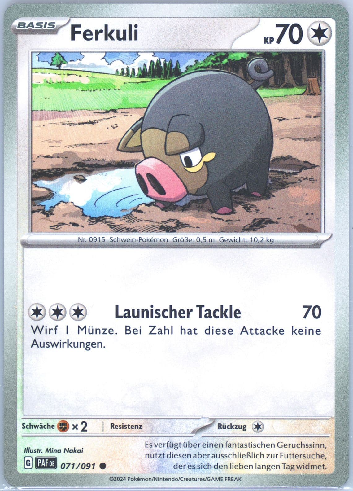 Lechonk (071) 2024 Pokemon German Paf de-Paldean Fates
