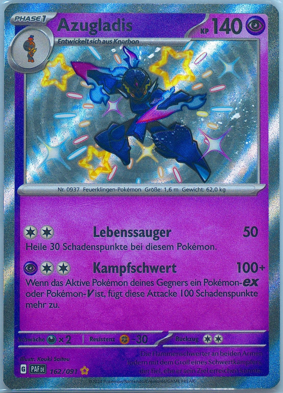 Ceruledge Shiny Rare (162) 2024 Pokemon German Paf de-Paldean Fates