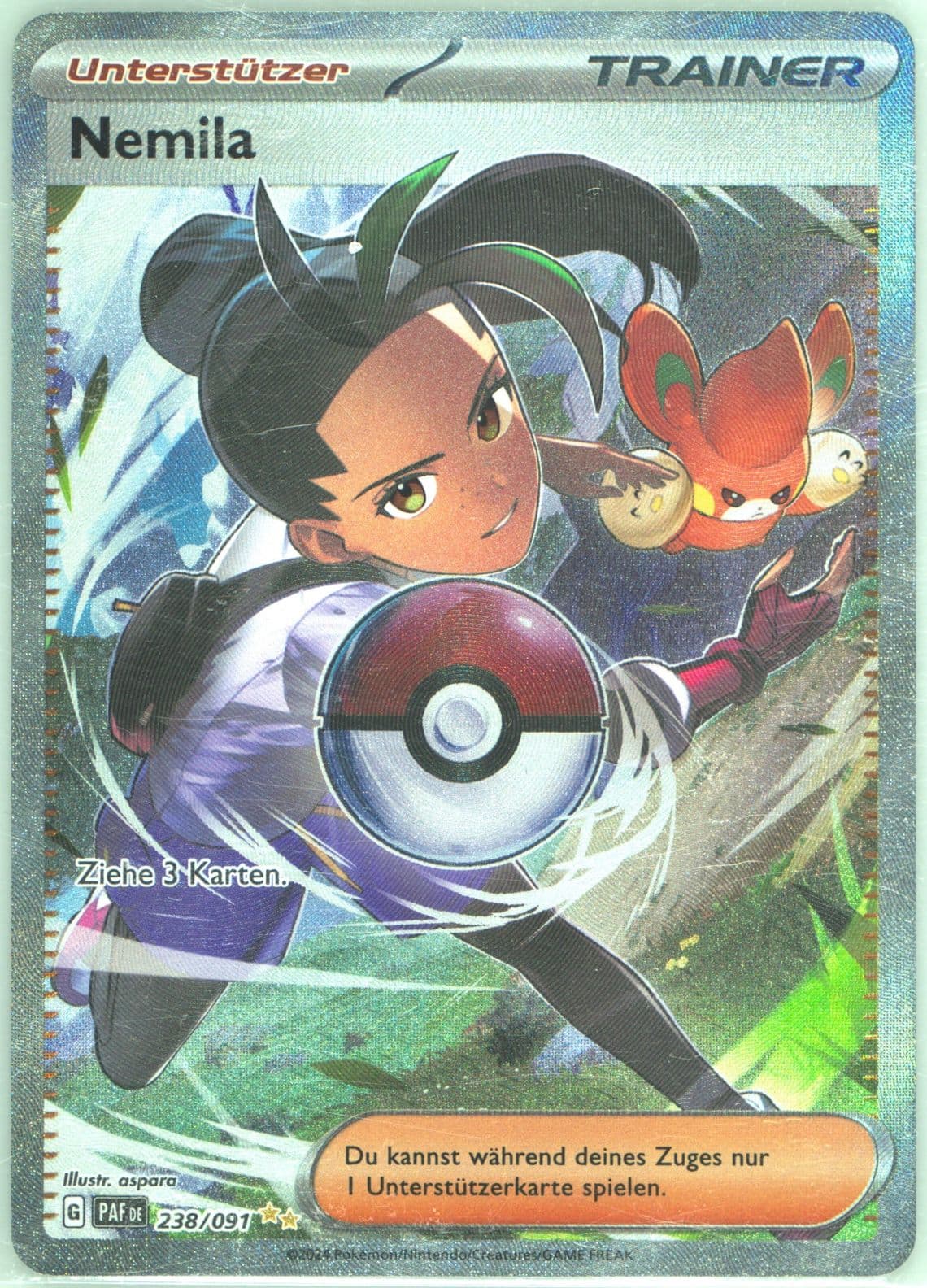 Nemona Special Illustration Rare (238) 2024 Pokemon German Paf de-Paldean Fates