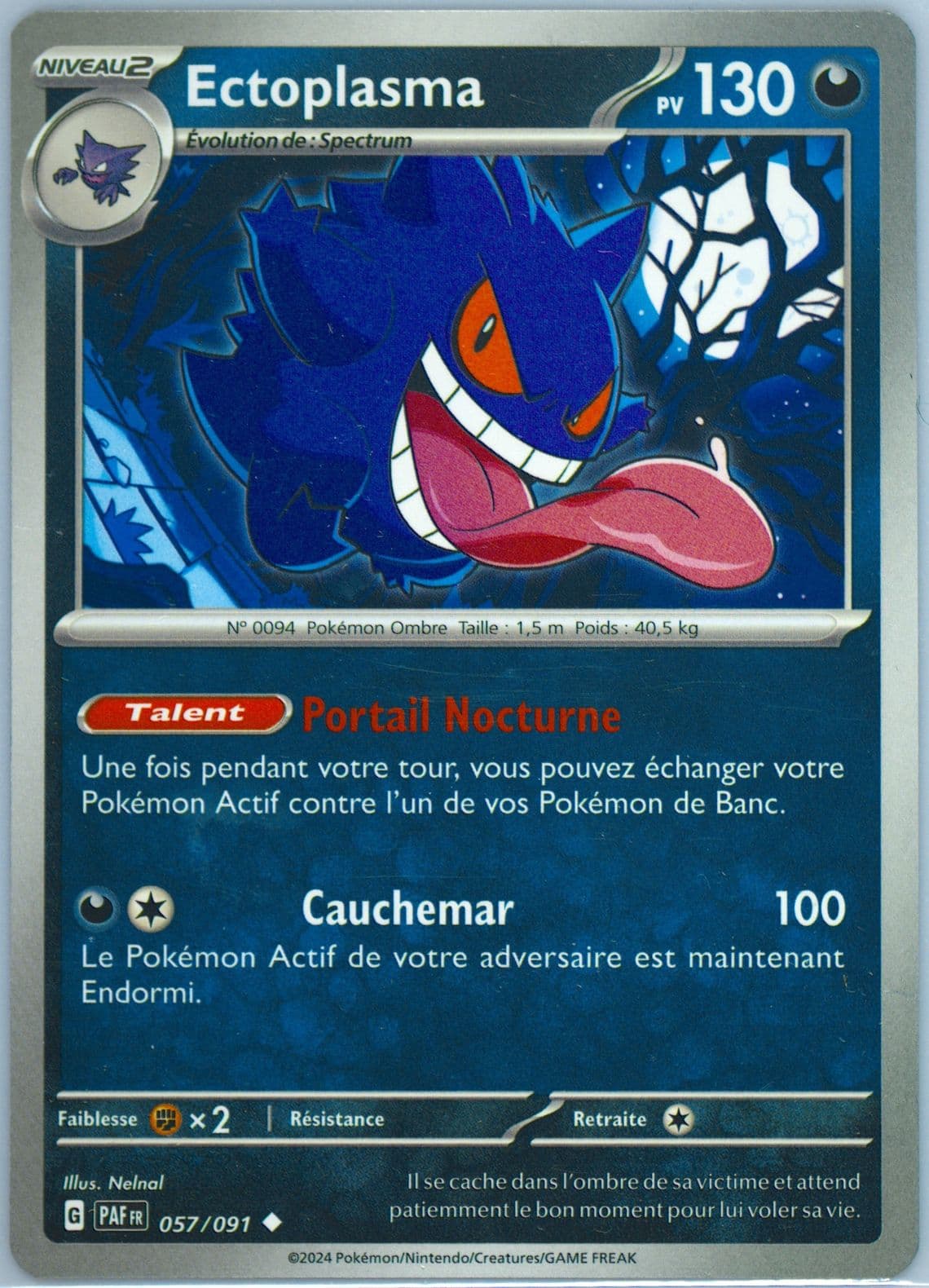 Gengar (057) 2024 Pokemon French Paf FR-Paldean Fates
