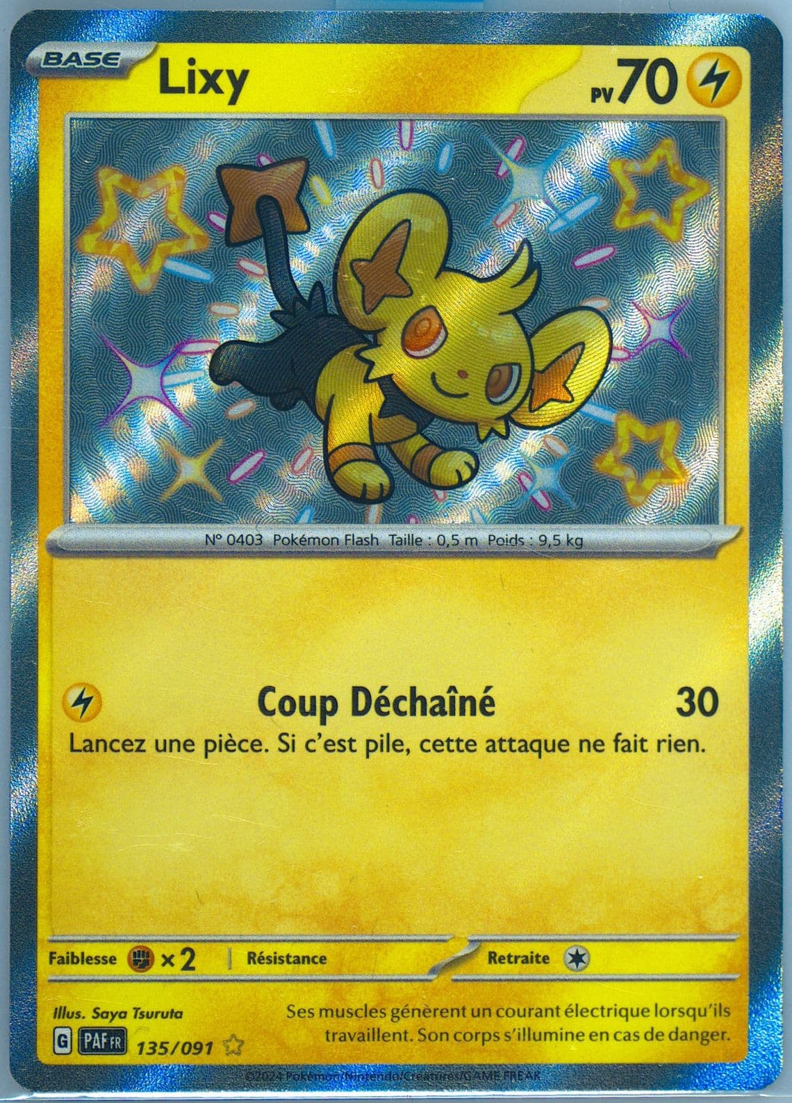 Shinx Shiny Rare (135) 2024 Pokemon French Paf FR-Paldean Fates