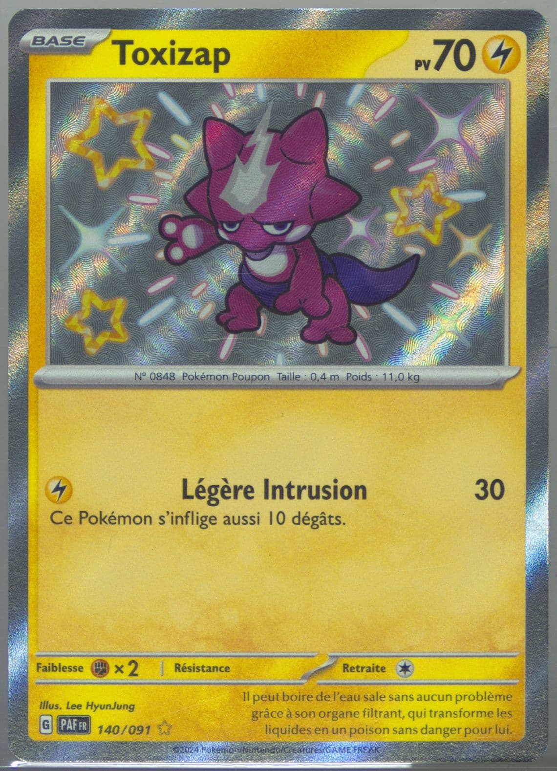 Toxel Shiny Rare (140) 2024 Pokemon French Paf FR-Paldean Fates