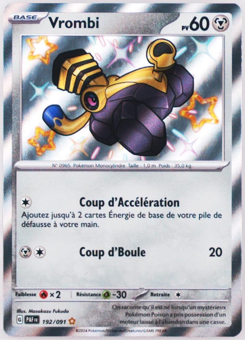 Varoom Shiny Rare (192) 2024 Pokemon French Paf FR-Paldean Fates