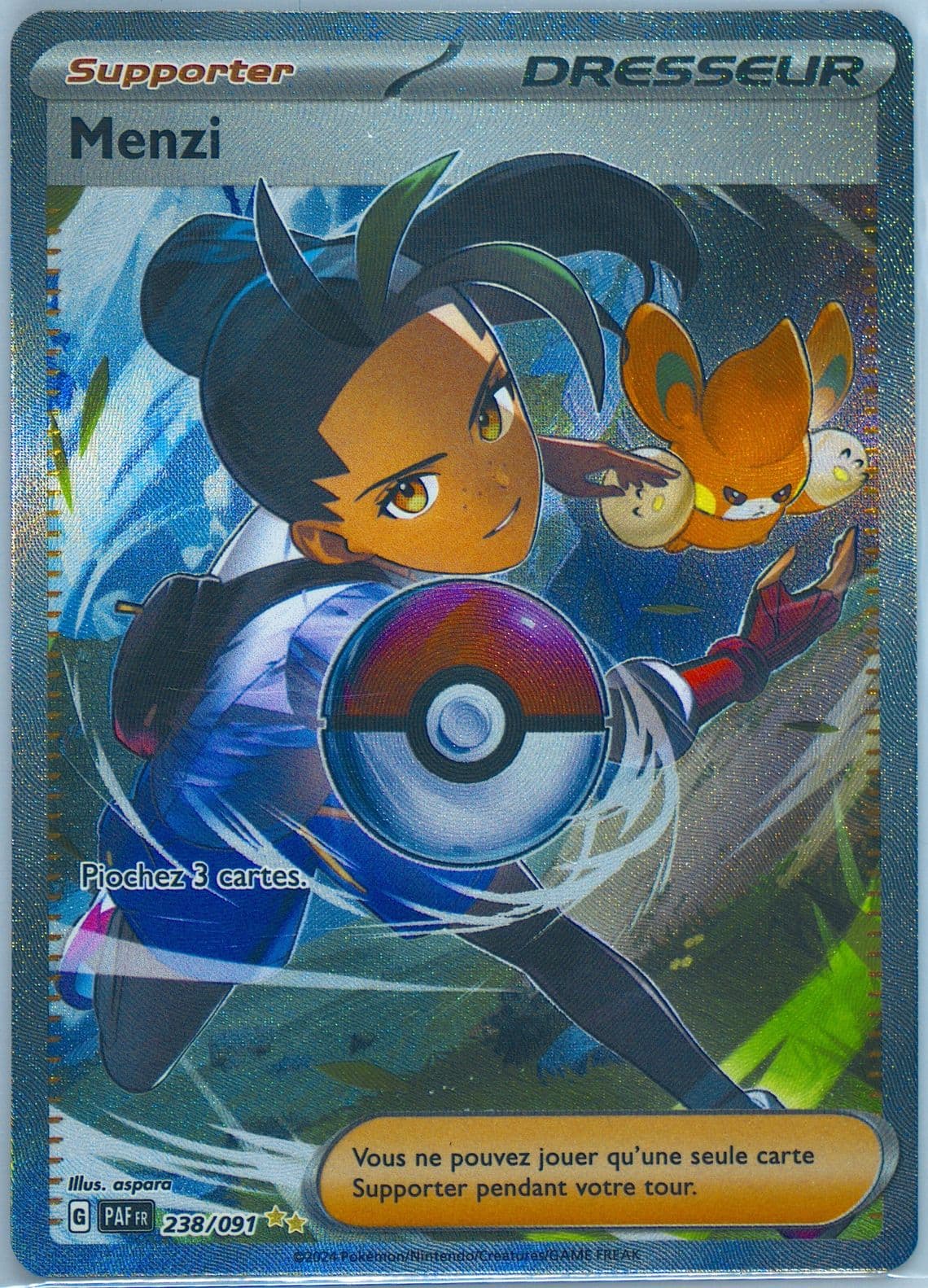 Nemona Special Illustration Rare (238) 2024 Pokemon French Paf FR-Paldean Fates