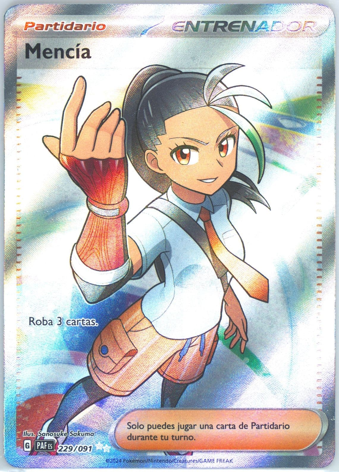 Nemona Ultra Rare (229) 2024 Pokemon Spanish Paf ES-Paldean Fates