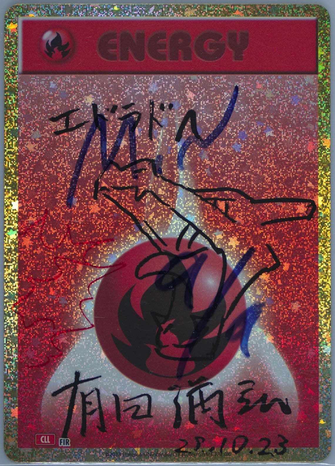 Fire Energy (FIR) 2023 Pokemon Traditional Chinese Cll F-Trading Card Game Classic Charizard & HO-Oh EX Deck