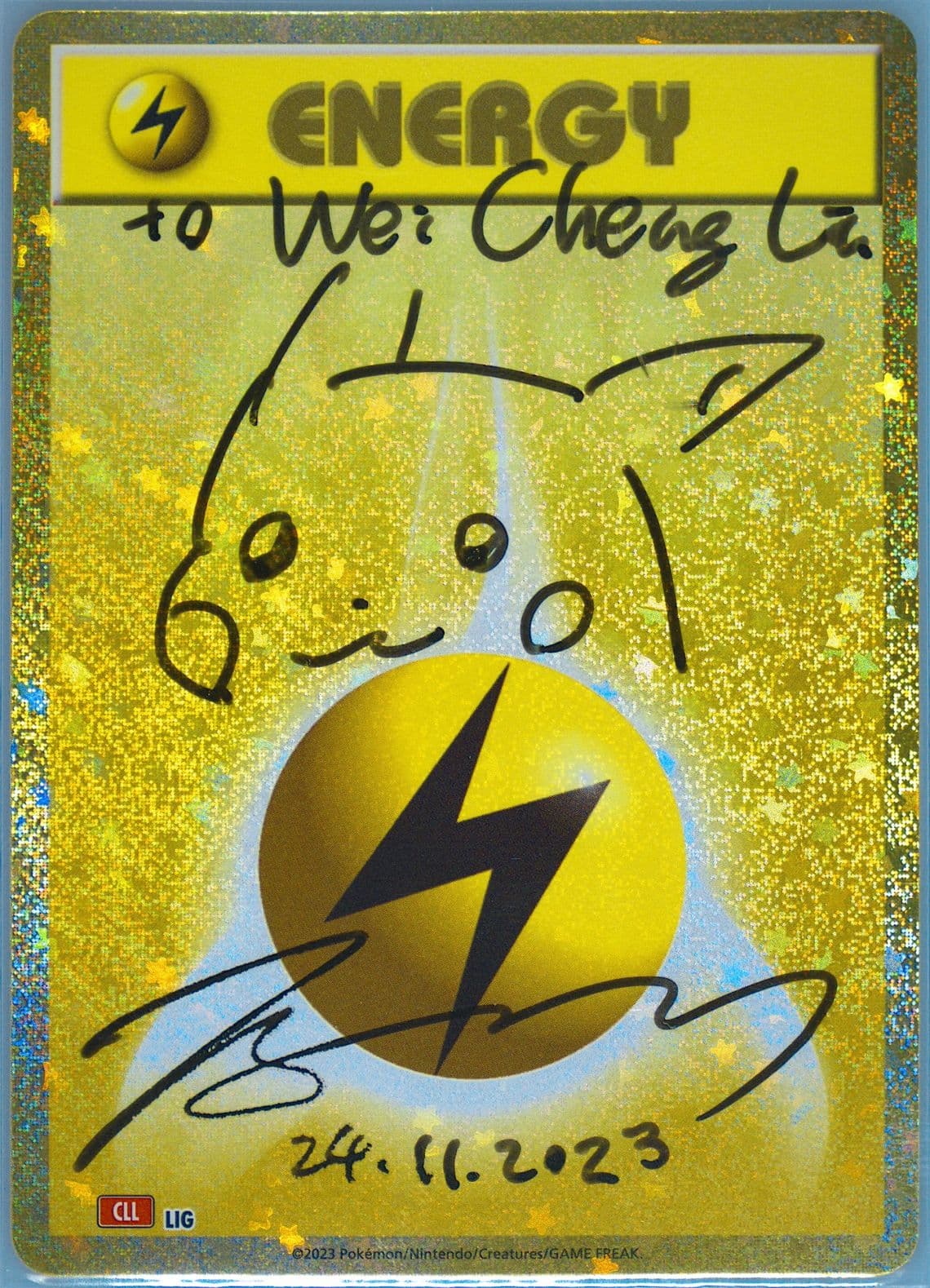 Lightning Energy (LIG) 2023 Pokemon Traditional Chinese Cll F-Trading Card Game Classic Charizard & HO-Oh EX Deck