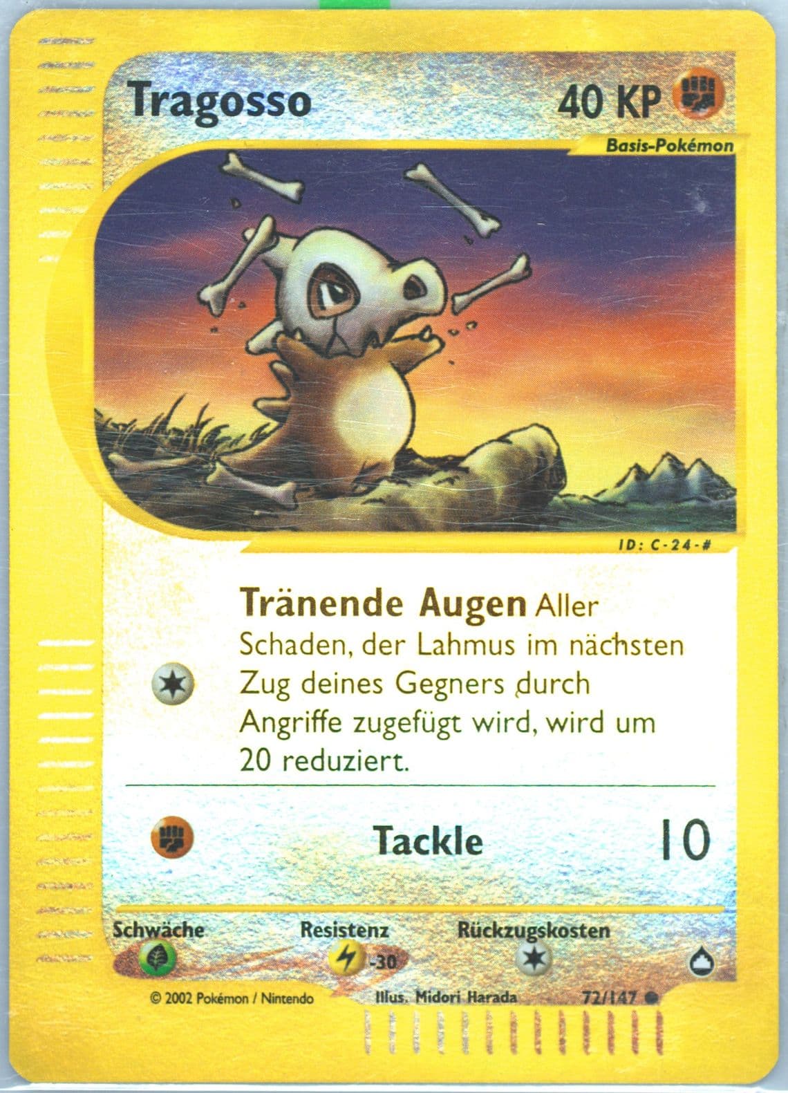 Tragosso-Reverse Foil German (72) 2003 Pokemon Aquapolis