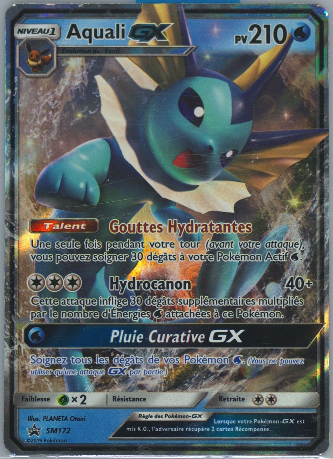 Aquali GX Elemental Power Tins-French (SM172) 2019 Pokemon SM Black Star Promo