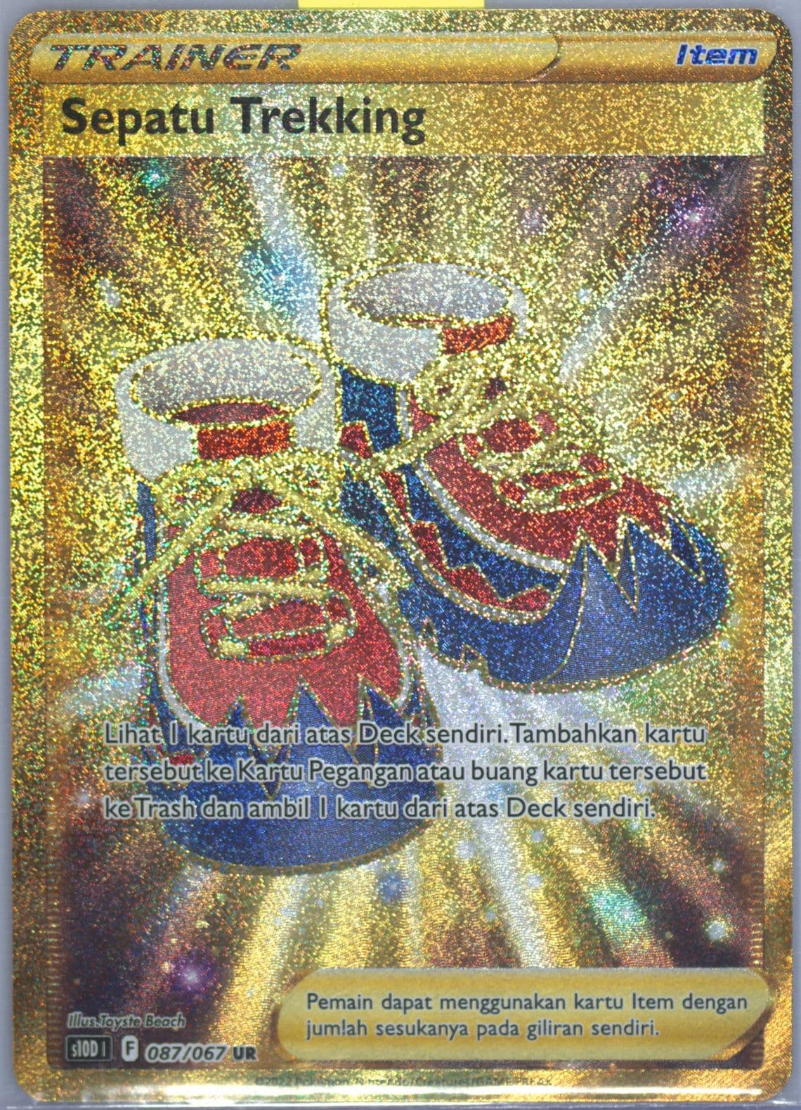 Full Art/Trekking Shoes Ultra Rare (087) 2022 Pokemon Indonesian Sword & Shield Time Gazer