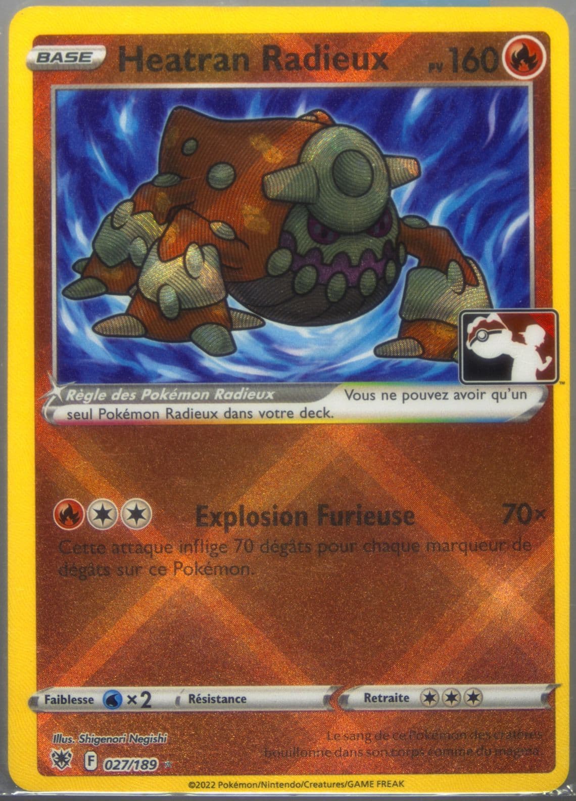 Radiant Heatran French (027) 2023 Pokemon Play! Pokemon Prize Pack: Series 3