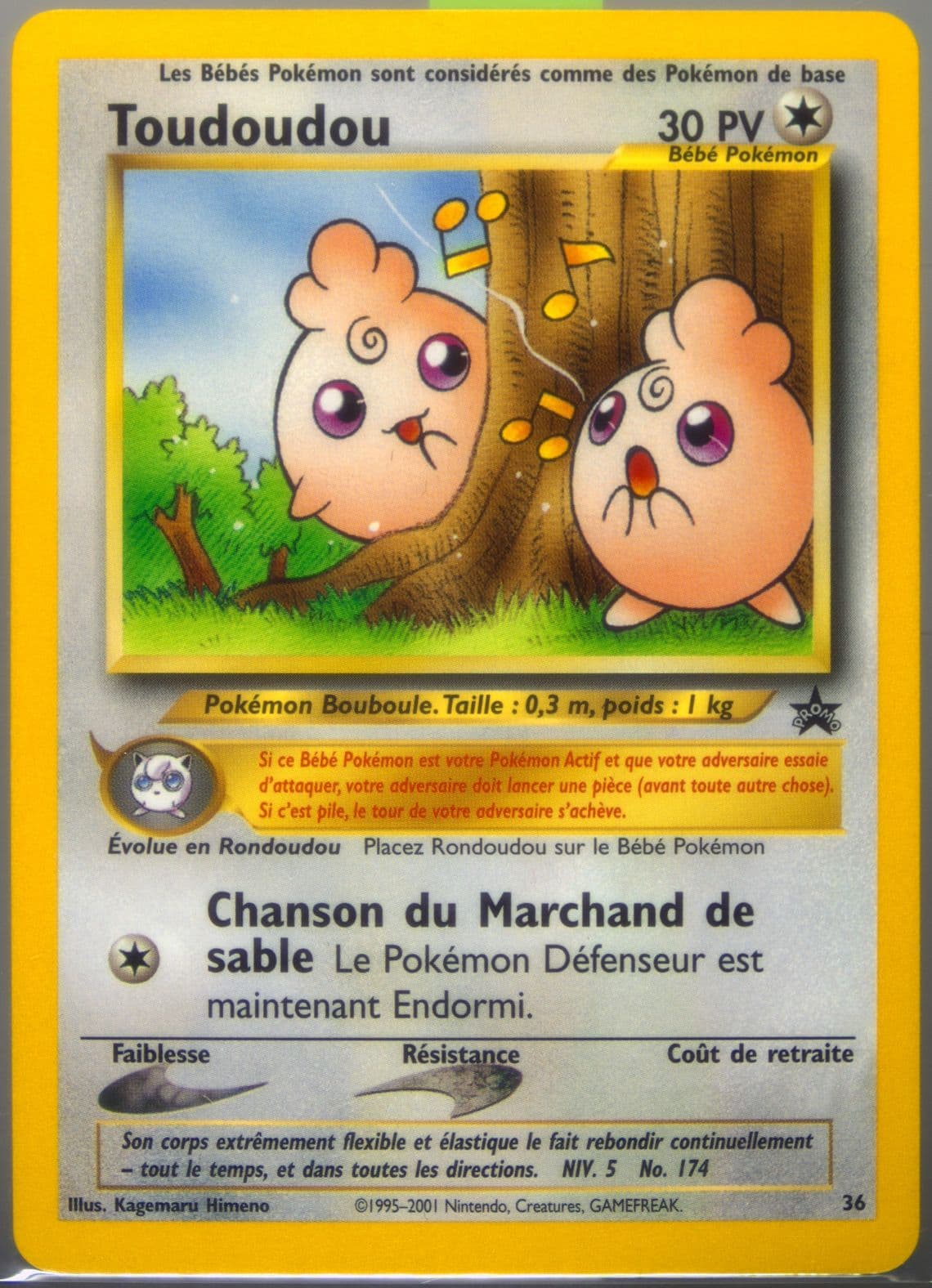 Toudoudou Pokemon League-French (36) 2001 Pokemon Promo Black Star