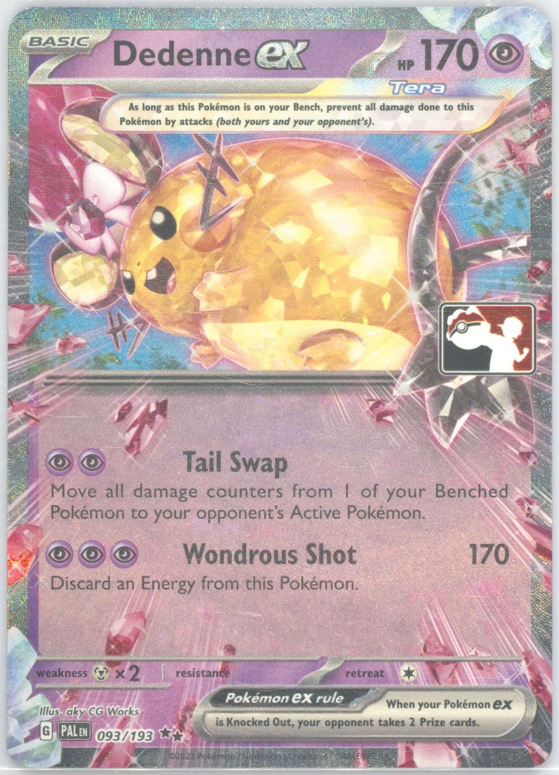 Dedenne EX (093) 2024 Pokemon Play! Pokemon Prize Pack: Series 4