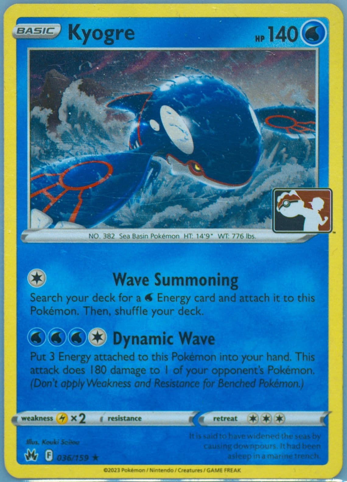 Kyogre (036) 2024 Pokemon Play! Pokemon Prize Pack: Series 4