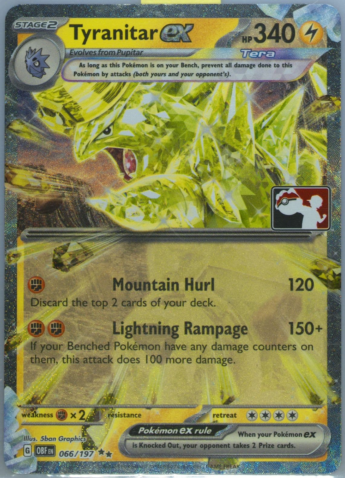 Tyranitar EX (066) 2024 Pokemon Play! Pokemon Prize Pack: Series 4